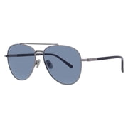 Salvatore Ferragamo SF316S 021 61mm Aviator Sunglasses Mens Light Ruthenium/Blue