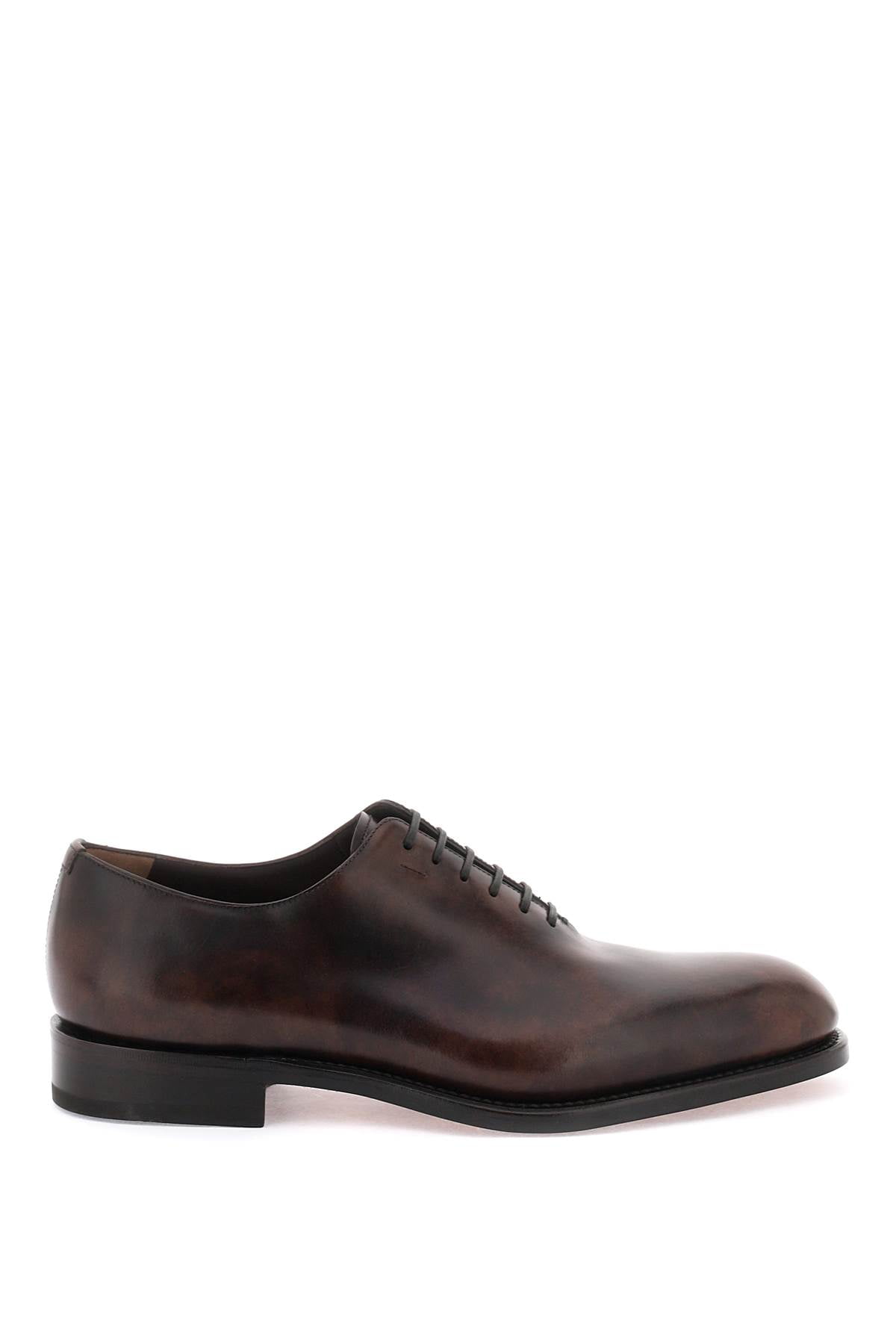 Salvatore Ferragamo Shiny Leather Oxford Lace-Ups Men - Walmart.com