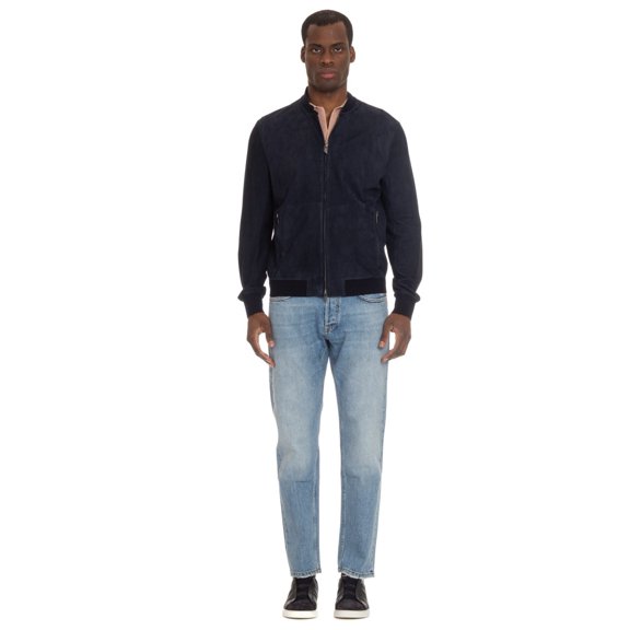 Salvatore Santoro Baseball Suede Bomber Jacket (Men's)