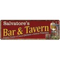 thumbnail image 1 of Salvatore's Bar and Tavern Red Chic Sign Man Cave Decor Gift 6x18 206180002499, 1 of 1