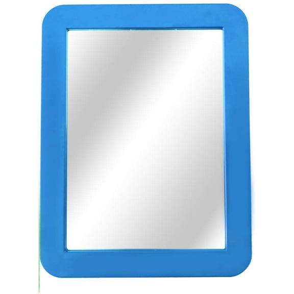 Salvie 1 Pack Quality And Ultra Durable Magnetic Mirror 5” x 7” For Household Refrigerator Bathroom Office Cabinets Use - Blue