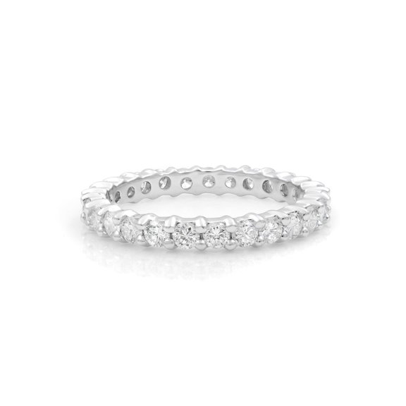 Salvini Gold Diamond Eternity Wedding Band 18K White Gold 1.32Cttw Size 7.75