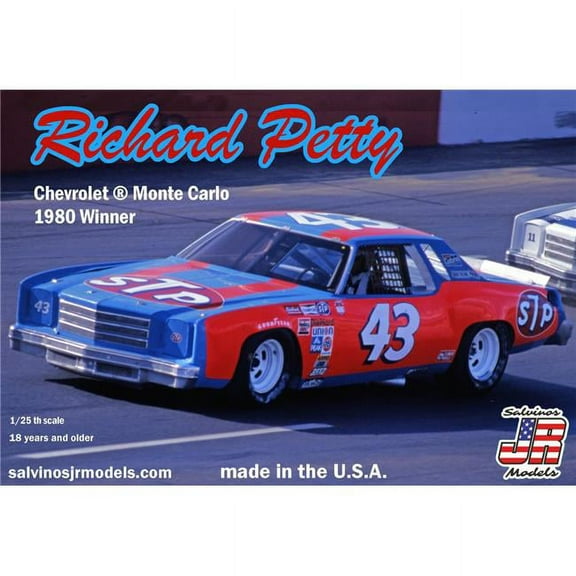 Salvinos JR Models SJMRPMC1980N 1-25 Richard Petty No.43 1980 Chevrolet Monte Carlo Winner Model Kit