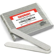 Salvmary 50 Pcs Disposable Zebra Nail Files 100/180 Grit Double Sided Emery Board Manicure Pedicure Tools
