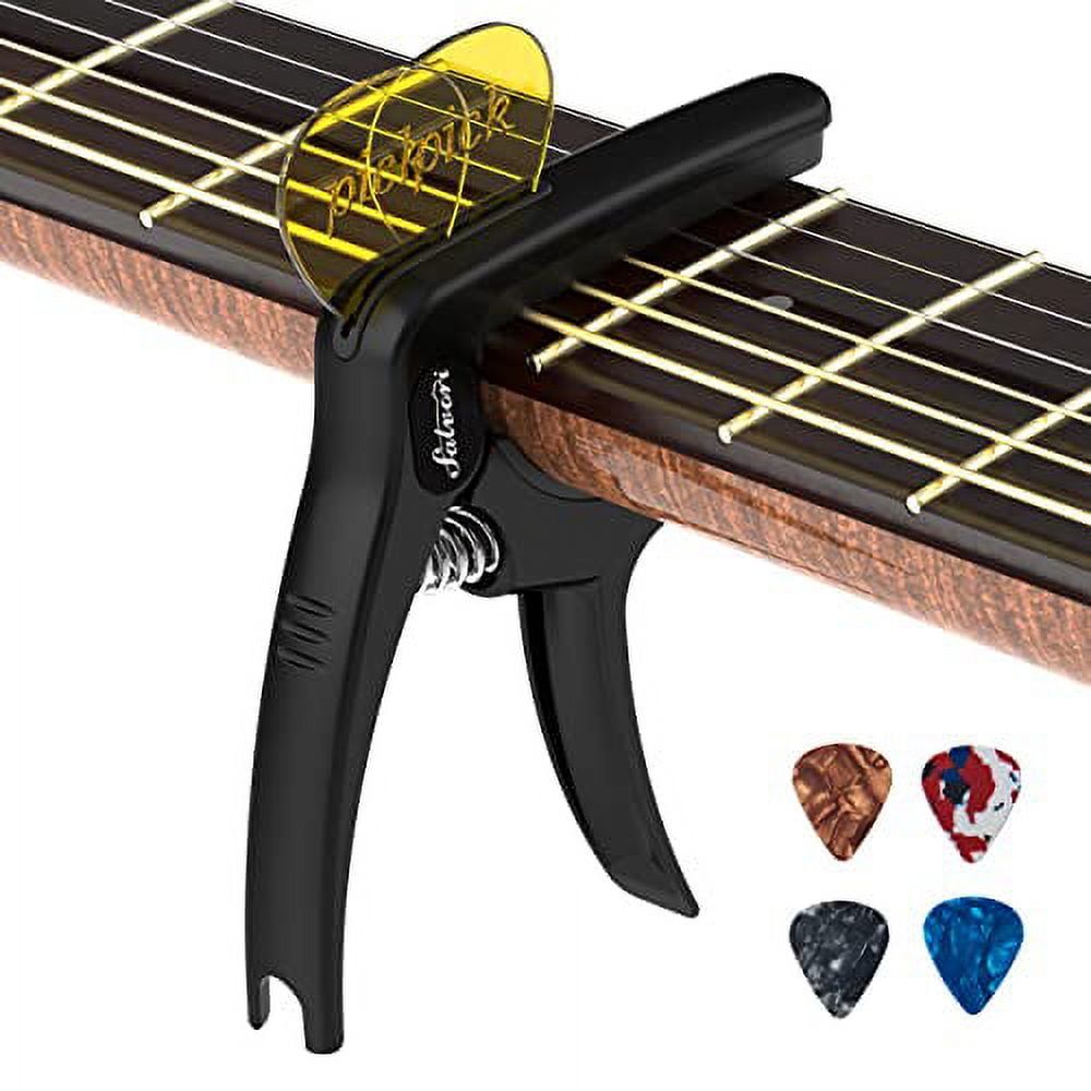 Guitar Capo Guitar with Picks Guitar Capo for Acoustic and Electric Guitars  Bass Ukulele Guitar