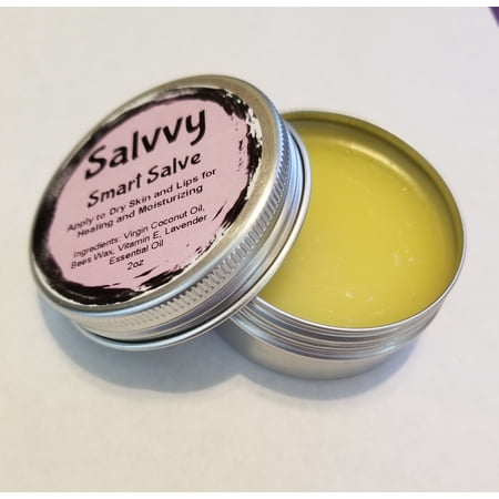 Salvvy Smart Salve 2oz Jar For Treating Dry Skin and Lips