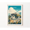 thumbnail image 1 of Salzburg Austria Historic Old Town Cityscape Wall Art Decor, Unframed Canvas 12x16in, 1 of 4