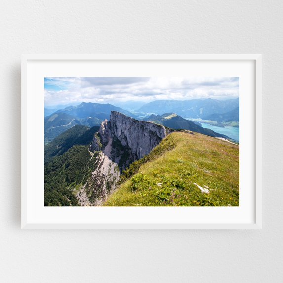 Salzkammergut Lakes 3 - Austria Photography White Framed Wall Art Print 20 x 30 inches