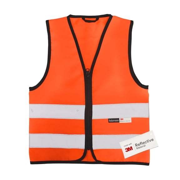 Salzmann Children's High Visibility Safety Vest - 4 Colors - Ages 1-13 - Made with 3M Reflective Material