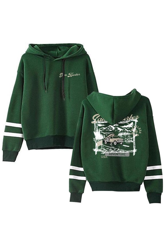Sam Barber Adventure Hoodie Casual Sweatshirt Unisex Long Sleeve Pocketless Pullover Clothes