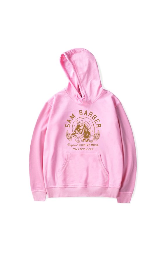 Sam Barber Merch Hoodie Horseshoe Million Eyes Hoodies Country Music Long Sleeve Pullover