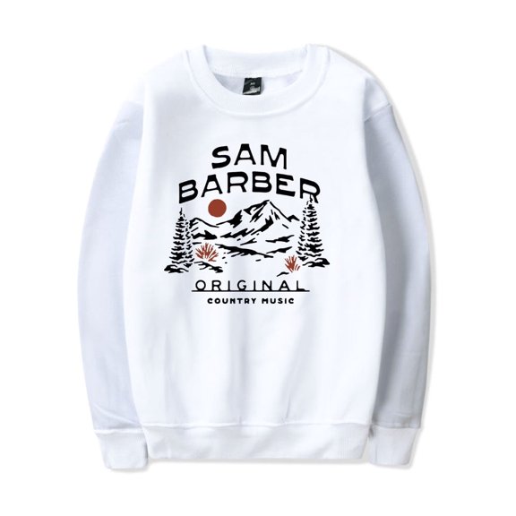 Sam Barber Merch Sweatshirt Buffalo Logo Crewneck Men Women Casual Country Music Long Sleeve Hoodie