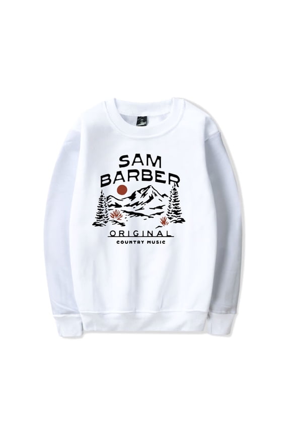 Sam Barber Merch Sweatshirt Buffalo Logo Crewneck Men Women Casual Country Music Long Sleeve Hoodie