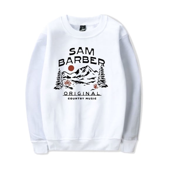 Sam Barber Merch Sweatshirt Buffalo Logo Crewneck Men Women Casual Country Music Long Sleeve Hoodie