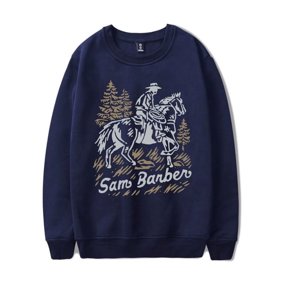 Sam Barber Merch Sweatshirt Million Eyes Logo Crewneck Men Women Casual Country Music Long Sleeve Hoodie
