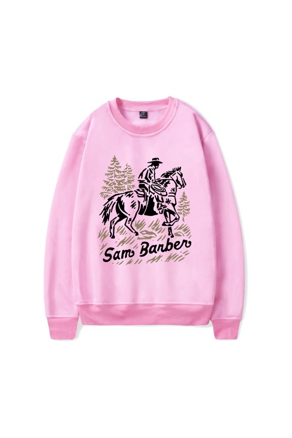 Sam Barber Merch Sweatshirt Million Eyes Logo Crewneck Men Women Casual Country Music Long Sleeve Hoodie