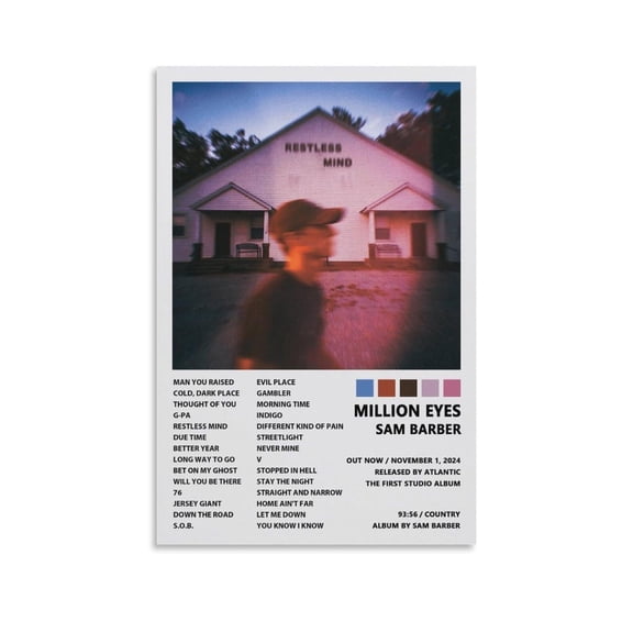 Sam Barber Restless Mind Posters & Prints on Canvas Wall Art Poster for Room Decor