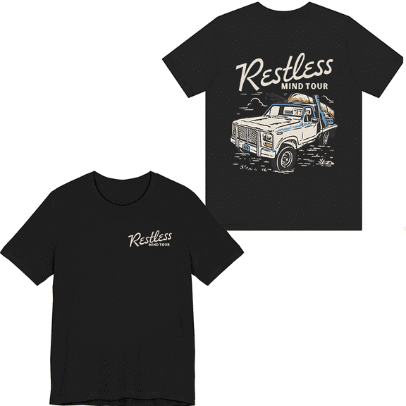 Sam Barber Restless Mind World Tour 2025 Merch T-shirts Crewneck Short Sleeve Tshirts Summer Fashion Clothes