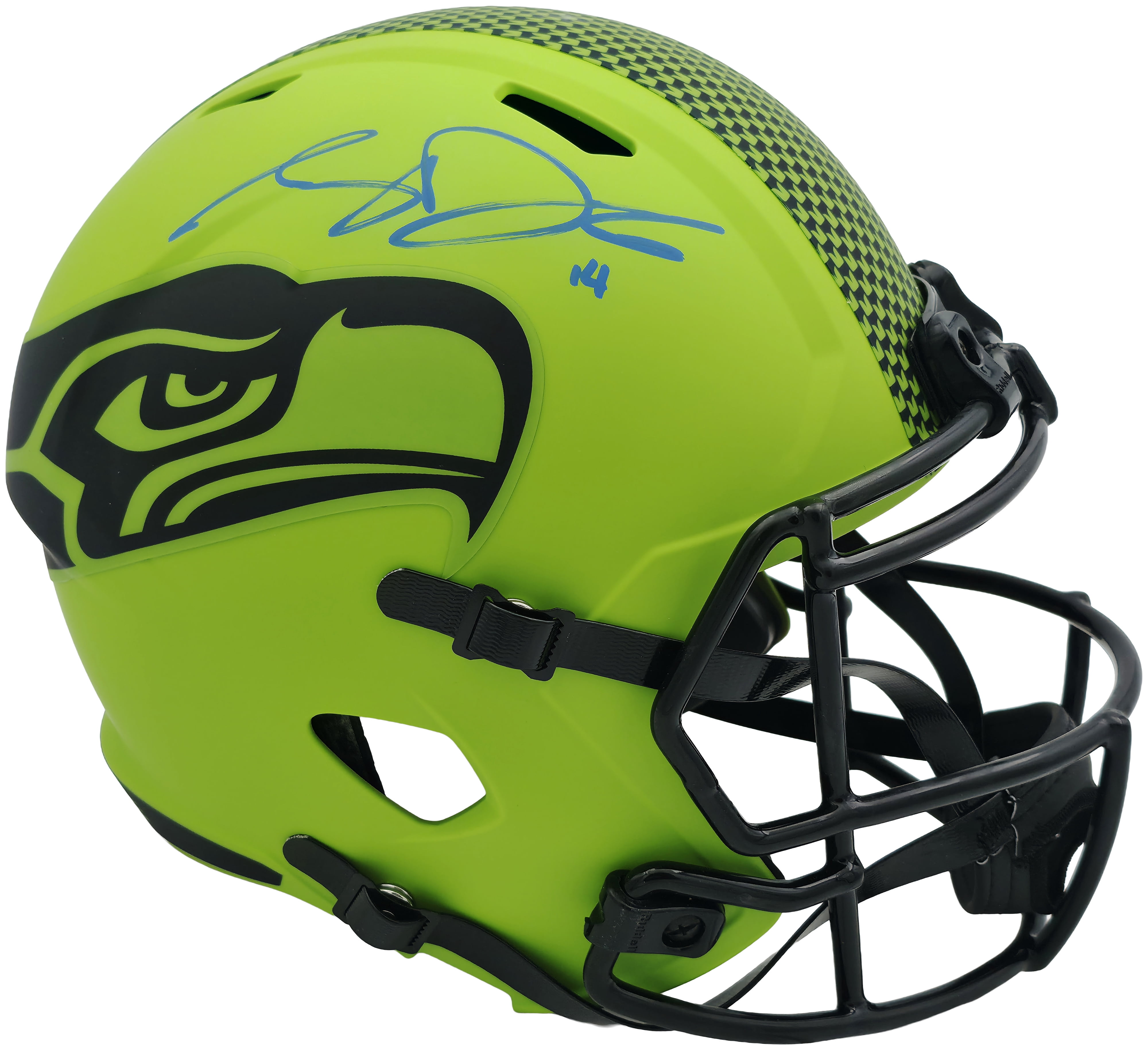 Seahawks Rave Sam Darnold Autographed Seattle Seahawks Rave Green Full Size Speed ...