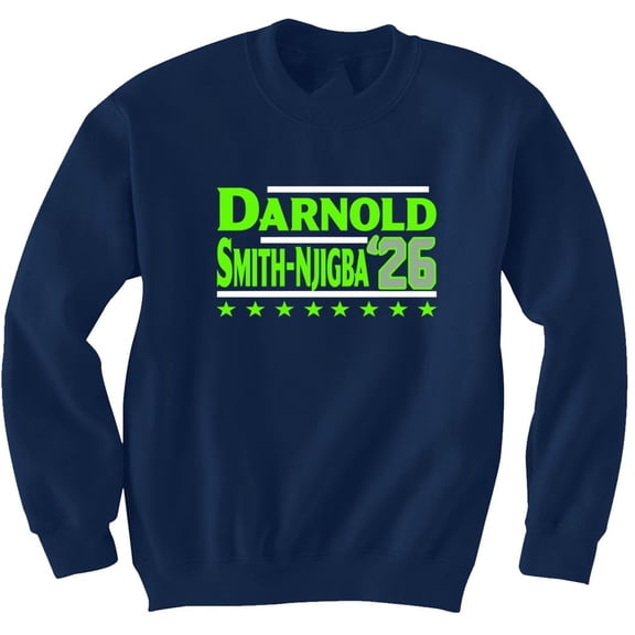 Sam Darnold Jaxon Smith-Njigba 2026 Seattle Crew Neck Sweatshirt