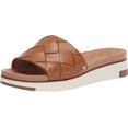 thumbnail image 1 of Sam Edelman Adaley Saddle Open Toe Slip On Platform Leather Slide Sandals (Saddle Leather, 8), 1 of 6