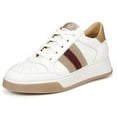 thumbnail image 1 of Sam Edelman Anko White/Biscotto Lace Up Chunky Heeled Low Top Fashion Sneakers (White/Biscotto, 10), 1 of 1