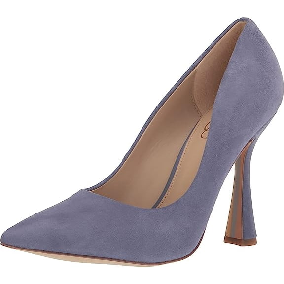 Sam Edelman Antonia Dusty Violet Pointed Toe Slip On Spool Heel Fashion Pumps (Dusty Violet, 10)