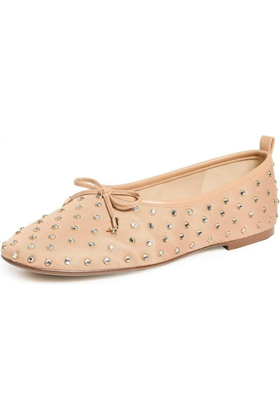 Ari Beechwood Gem Slip On Pointed Toe Flexible Ballet Flats (Beechwood, 5)