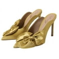 thumbnail image 1 of Sam Edelman Azalea Dark Pear Slip On Pointed Toe Bow Detailed Stiletto Pumps. (Dark Pear, 8), 1 of 5