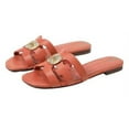 thumbnail image 1 of Sam Edelman Women's Bay Radiant Flat Sandal Terracotta Pink 6M, 1 of 6