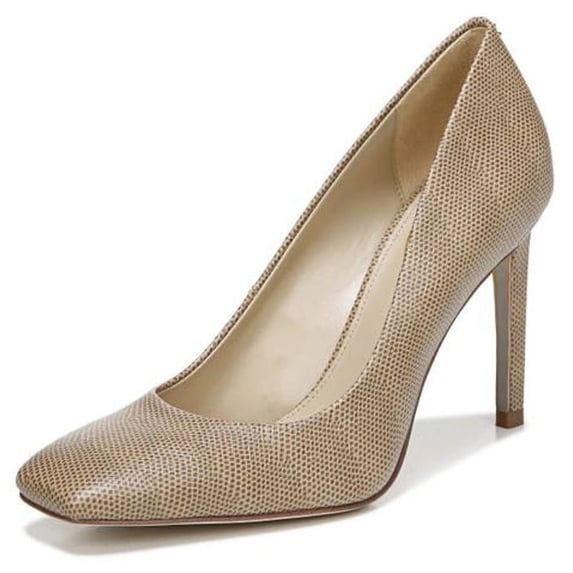 Sam Edelman Beth Chai Stiletto Heel Pointed Squared Toe Slip On Fashion Pumps (Chai, 5.5)