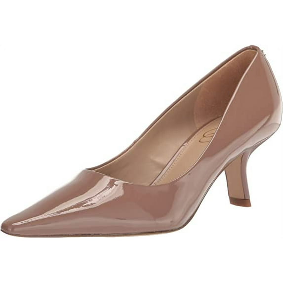 Sam Edelman Bianka Soft Taupe Pointed Toe Kitten Heel Slip On Fashion Pumps (Soft Taupe, 7.5)