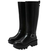 Sam Edelman Women's Carter Motorcycle Boots Black Leather 6.5M