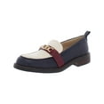 thumbnail image 1 of Sam Edelman Christy Baltic Navy Almond Toe Slip On Fashion Leather Loafers (Baltic Navy, 8.5), 1 of 5