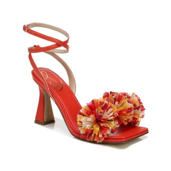 Sam Edelman Women's Clare Ankle-Strap Sandals Bright Poppy 6M