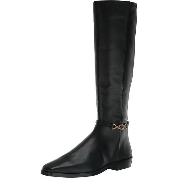 Sam Edelman Women's Clive Knee High Boot Black Leather 6.5M