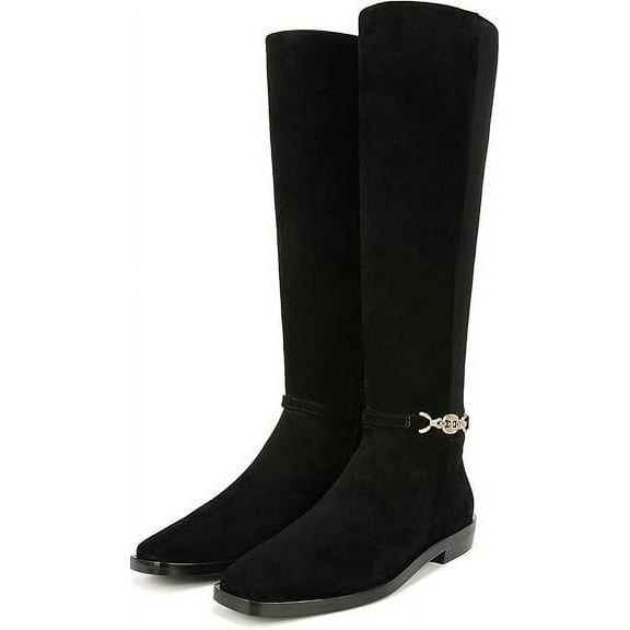 Sam Edelman Women's Clive Knee High Boot Black Suede Athletic Calf 6M