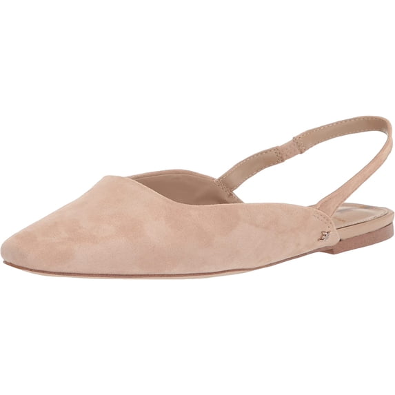 Sam Edelman Connell Cappuccino Pointed Toe Slingback Fashion Flats Shoes (Cappuccino, 5)