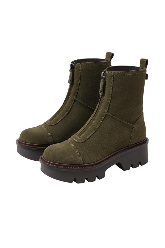 Women's Cooper Zip-Up Chelsea Boot Olive 6M
