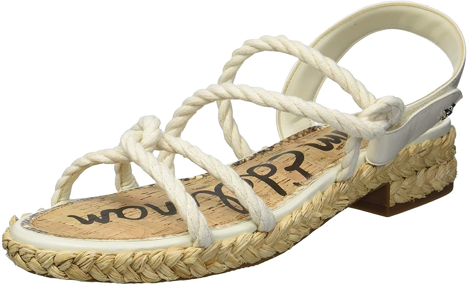 Sam Edelman Cristan Round-toe Strappy Espadrille Platform Rope Sandals ...