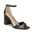 thumbnail image 1 of Sam Edelman Daniella Black Ankle Strap Block Heeled Sandals Wide (BLACK, 10), 1 of 6