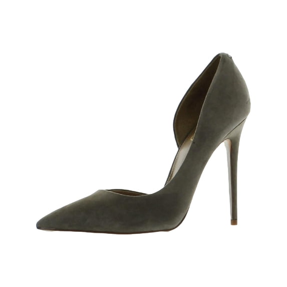 Sam Edelman Delores Desert Olive Pointed Toe Stiletto Heel Slip On Fashion Pumps (Desert Olive, 8.5)