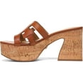 thumbnail image 1 of Sam Edelman Dev Saddle Cork Platform Slip On Block Heeled Open Toe Mules Sandals (SADDLE, 9.5), 1 of 6