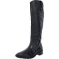 thumbnail image 1 of Sam Edelman Drina Ath Black Almond Toe Chunky Heel Knee High Classic Riding Boot (BLACK, 6), 1 of 5