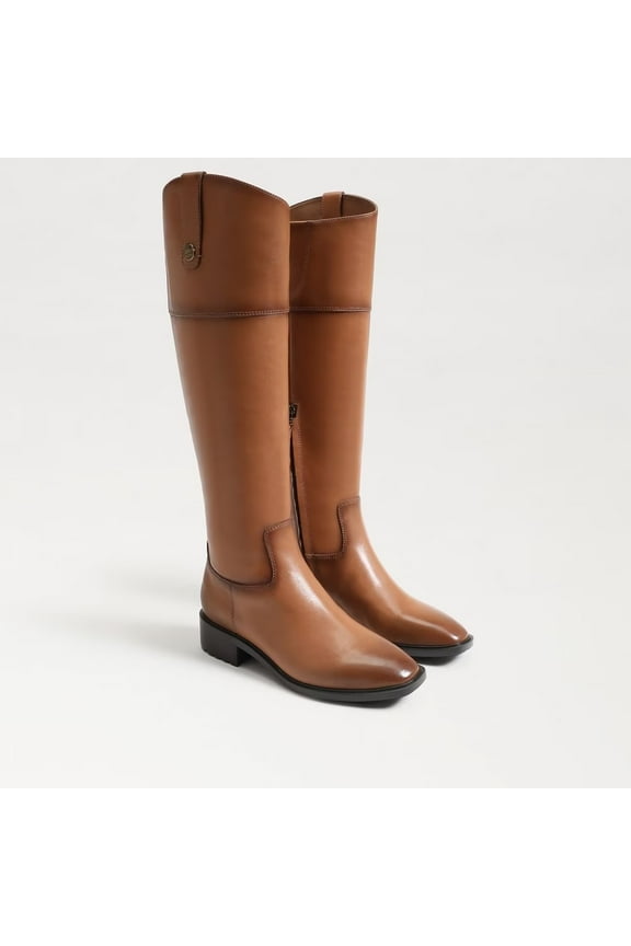 Womens' Drina Wide Calf Knee-High Boots, New Whiskey, 6