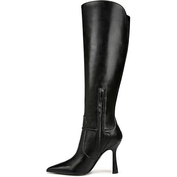 Sam Edelman Women's Elia Pointed Toe Knee High Boot Black Leather 10M