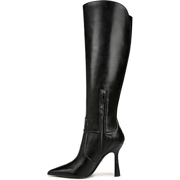 Sam Edelman Women's Elia Pointed Toe Knee High Boot Black Leather 8M