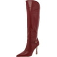 thumbnail image 1 of Sam Edelman Elia Cabernet Red Pointed Toe Stiletto Heeled Over The Knee Boots (Cabernet Red, 5), 1 of 3