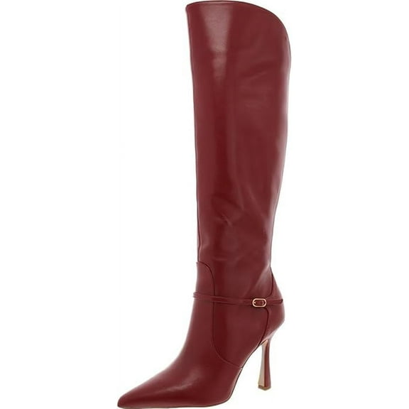 Sam Edelman Women's Elia Pointed Toe Knee High Boot Cabernet Red 6M