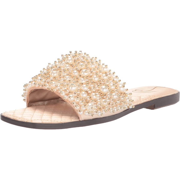 Sam Edelman Women's Elijah Flat Sandal Pale Eggshell 8.5M